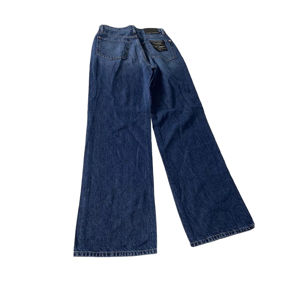 Modern American Topanga Women's Jeans Size 25 High Wide Pinnacle Blue MAW234075 - Picture 2 of 8